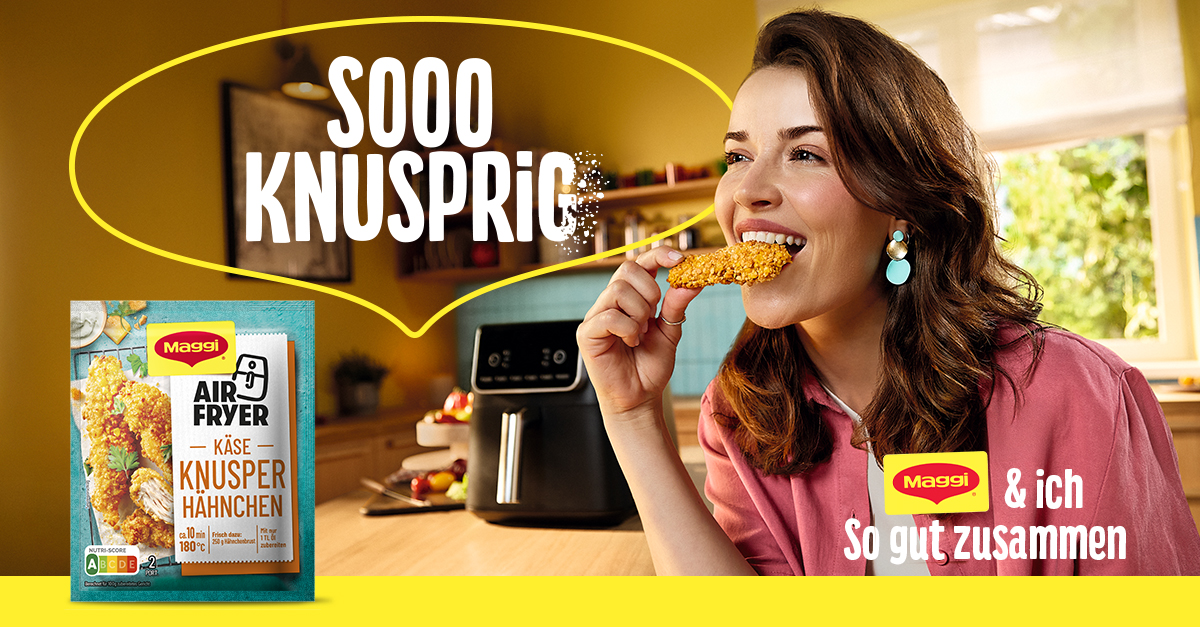 Maggi startet neue Airfryer-Werbekampagne
