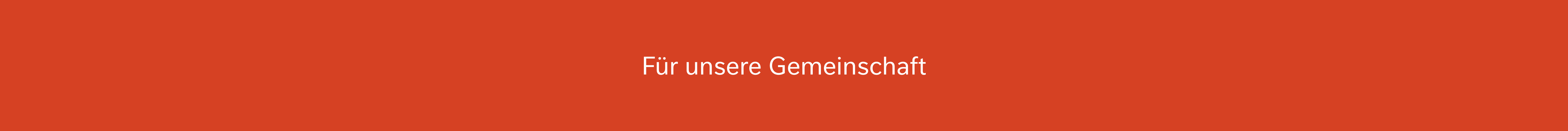 Banner Gemeinschaft