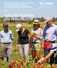 Fortschrittsbericht der Nestlé Deutschland 2015 Fortschrittsbericht der Nestlé Deutschland 2015