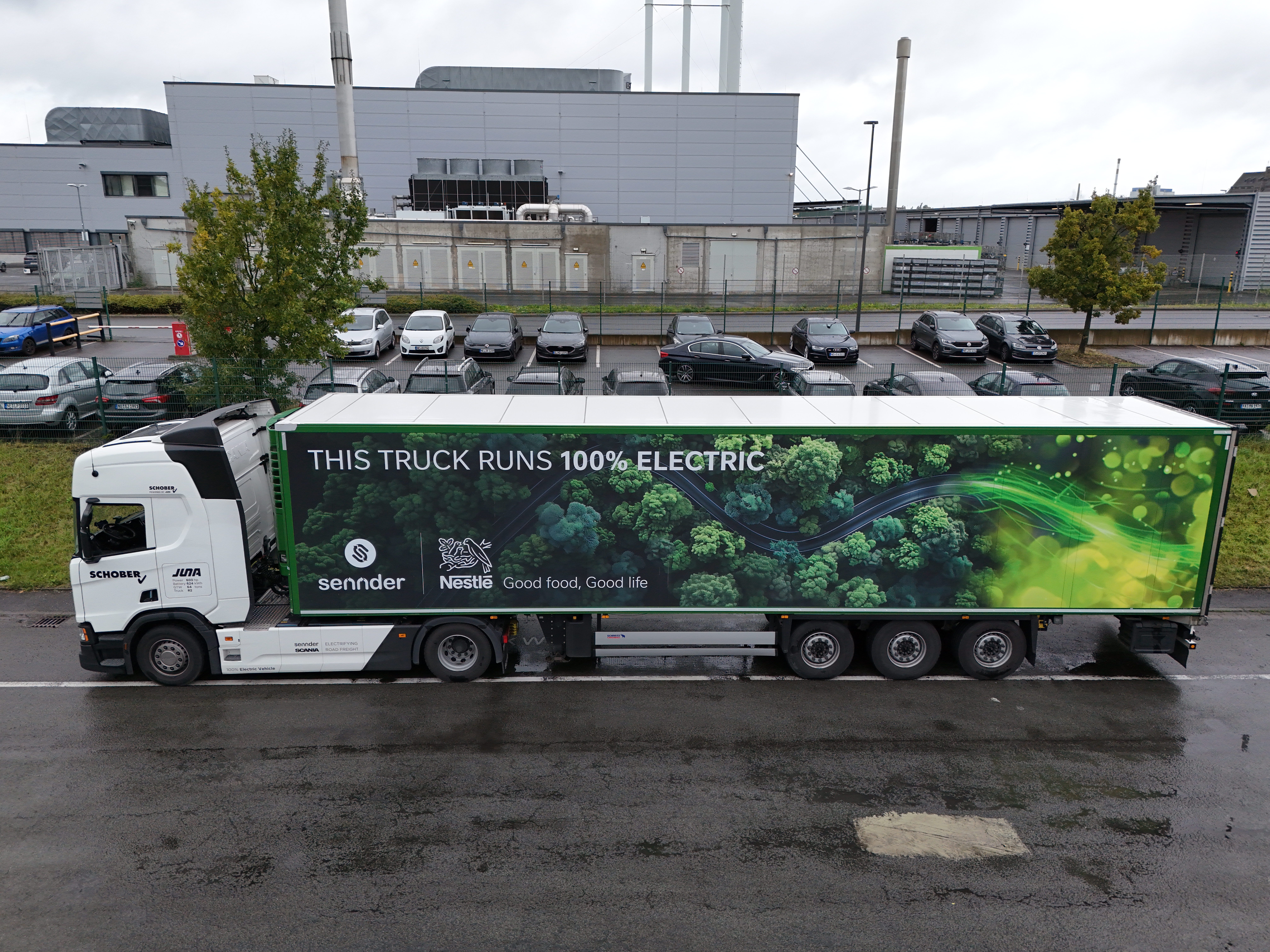 Sennder Nestle Electric truck