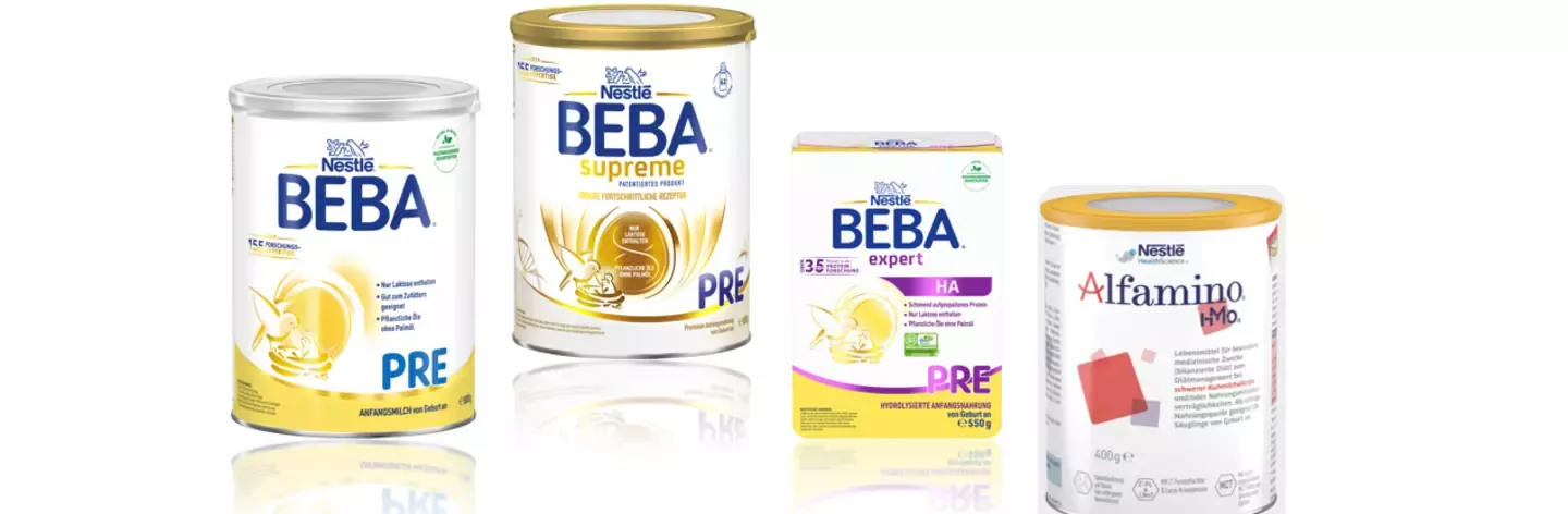 BEBA- und Alfamino-Produkte