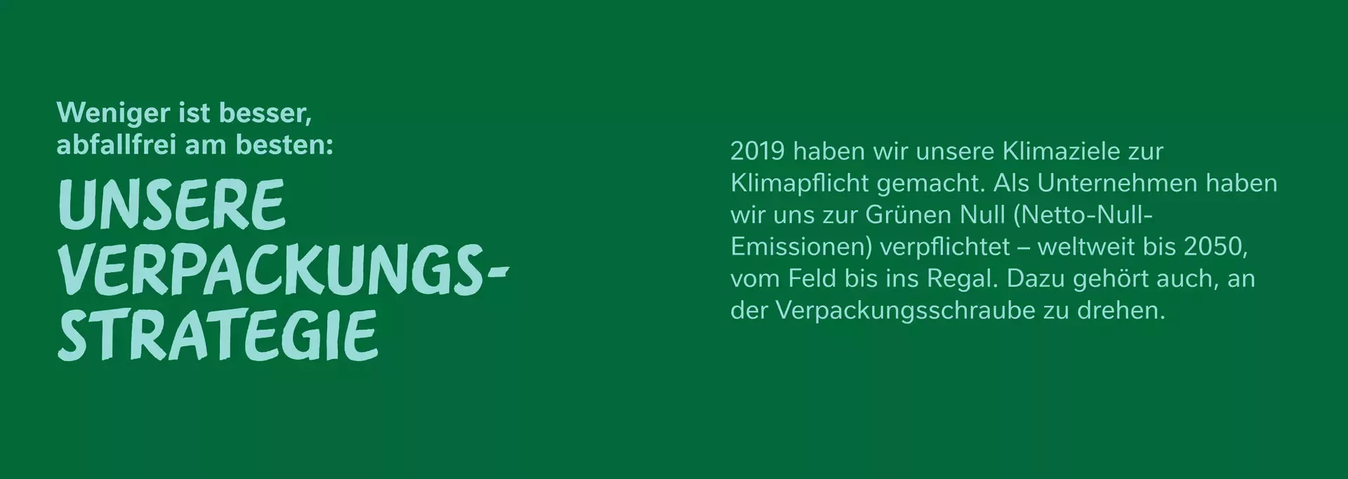 VERPACKUNGSSTRATEGIE