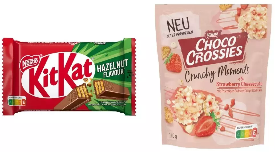 KitKat Hazelnut &amp; Choco Crossies Crunchy Moments Strawberry Cheesecake