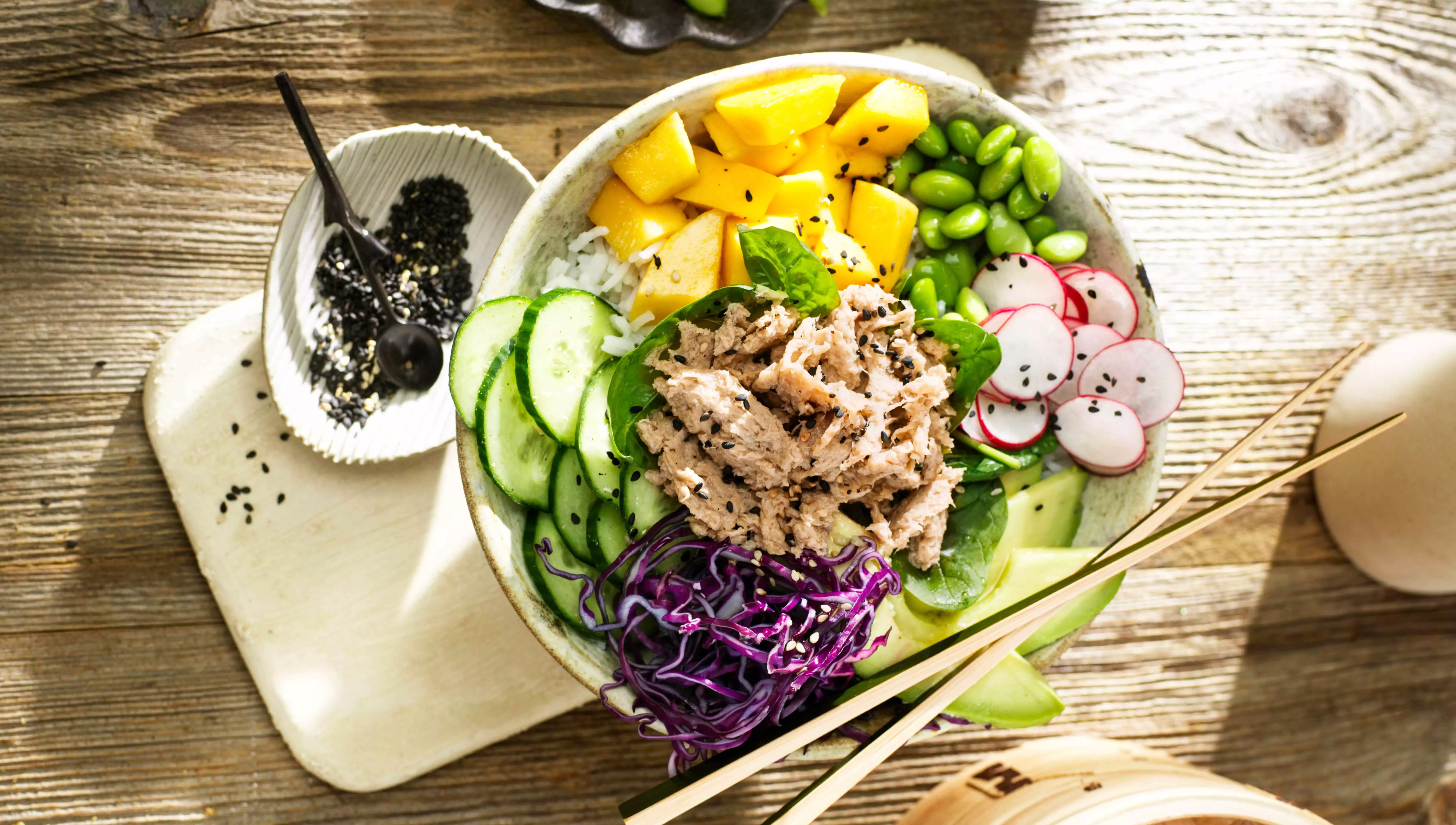 Bunter veganer Salat