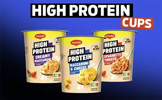 Die neuen MAGGI High Protein Cups