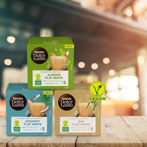Nescafé Dolce Gusto vegane Flat-White-Sorten