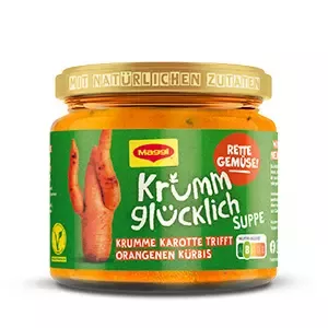 Krumm glücklich Karotte