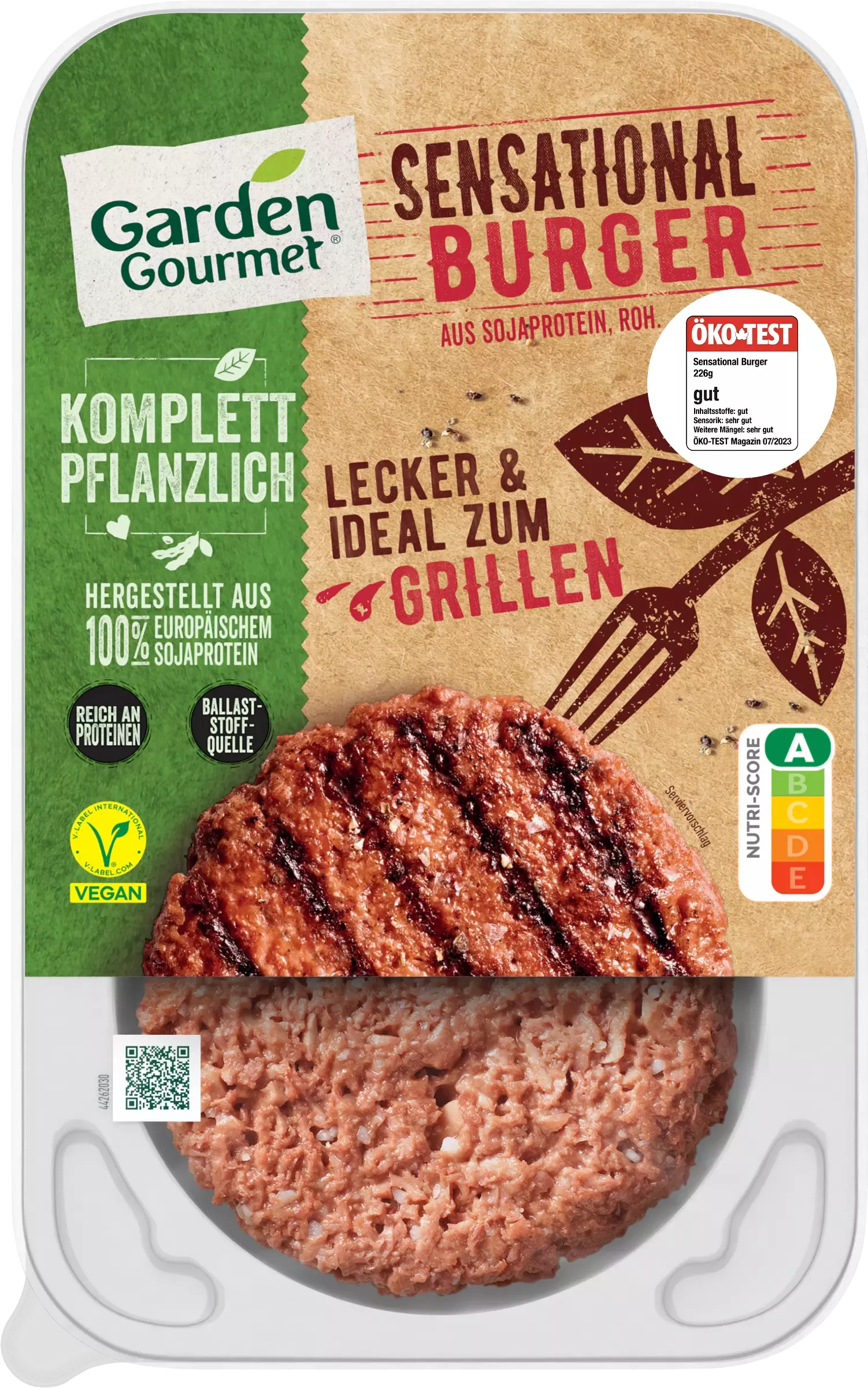 Garden Gourmet Sensational Burger mit Label on Pack