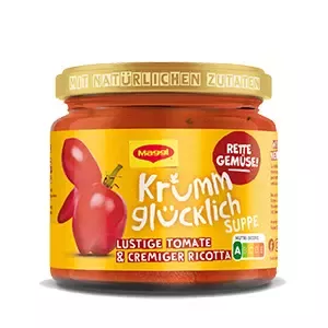 Krumm glücklich Tomate