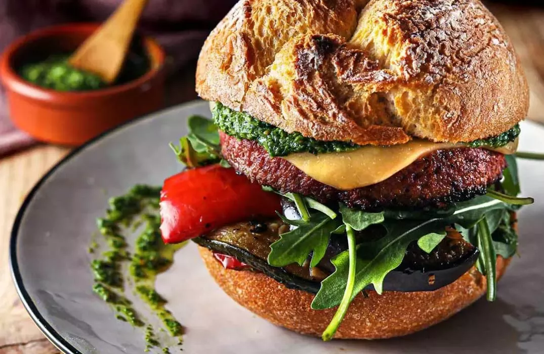 Veganer Burger