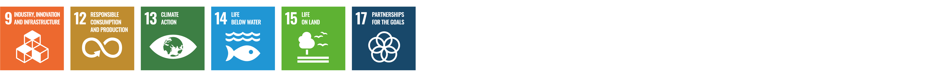 SDG 9, 12, 13, 14, 15, 17
